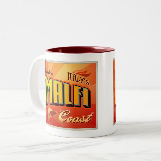 AMALFI TWEEKLEURIGE KOFFIEMOK (Voorkant links)