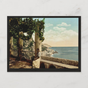 Amalfi uit de Capuccini, Napels, klassiek in Itali Briefkaart