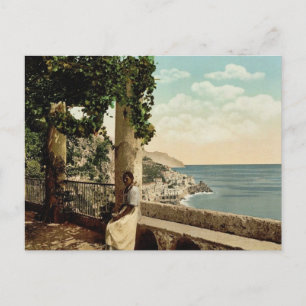 Amalfi uit de Capuccini, Napels, klassiek in Itali Briefkaart