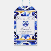 Amalfi Vietri tegels Italiaans vrijgezellenfeest g Cadeaulabel (Voorkant)