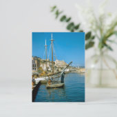 Amalfi, waterfront met vissersboot briefkaart (Staand voorkant)