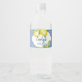 Amalfi Waterverf Lemon douche Waterfles Etiket