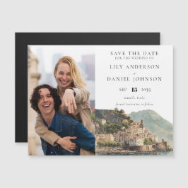 Amalfi Wedding Photo Save The Date Magnetische Uitnodiging