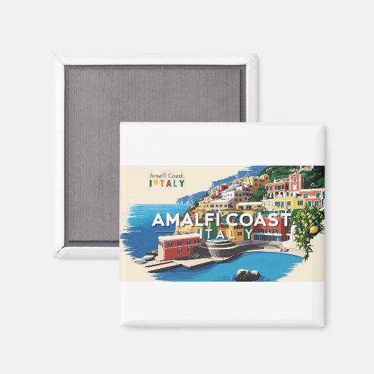 Amalfikust 1 magneet (Voorkant / Achterkant)