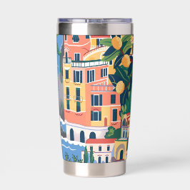 Amalfikust: Iconische Europese bestemmingen Geïsoleerde Drinkbeker