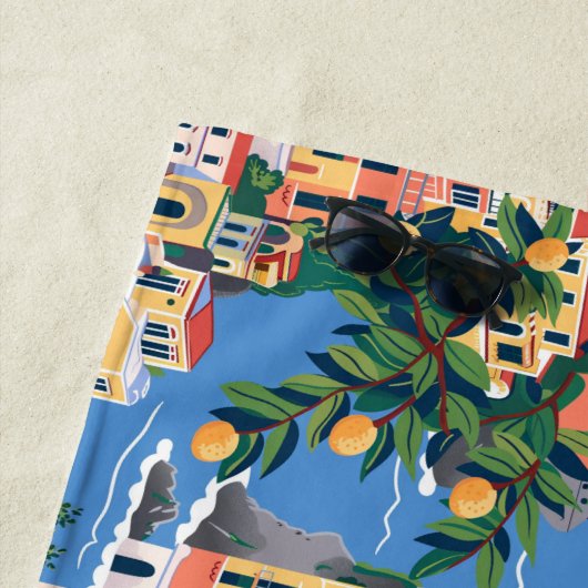 Amalfikust Iconische Europese bestemmingen Strandlaken (In situ)