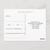 Amalfikust, Italiaans bruiloft RSVP briefkaart (Achterkant)