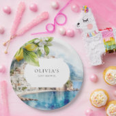 Amalfikust Italiaanse Lemon Mediterrane Partij Papieren Bordje (Feest)