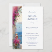 Amalfikust Italië Bougainvillea Vrijgezellenfeest Kaart (Voorkant)