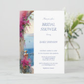 Amalfikust Italië Bougainvillea Vrijgezellenfeest Kaart (Staand voorkant)