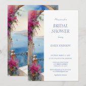 Amalfikust Italië Bougainvillea Vrijgezellenfeest Kaart (Voorkant / Achterkant)