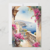 Amalfikust Italië Bougainvillea Vrijgezellenfeest Kaart (Achterkant)