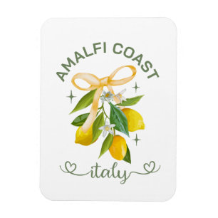Amalfikust Italië Lemon & Bow – gepersonaliseerd Magneet