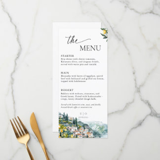 Amalfikust Italië Lemon Wedding Summer Menu