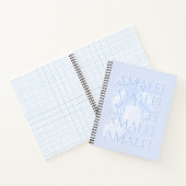 Amalfikust, Italië, Reiskunst, Preppy, Blauw Notitieboek (Binnen)