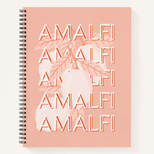 Amalfikust, Italië Reiskunst, Preppy, Minimalistis Notitieboek