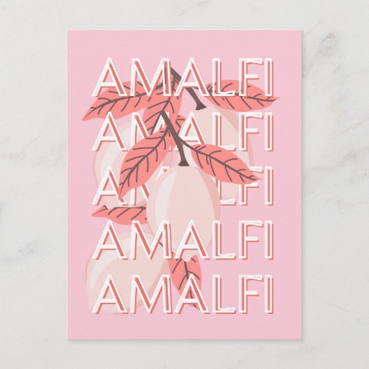 Amalfikust, Italië Reiskunst, Zomerreizen Kunst Briefkaart (Voorkant)