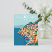 Amalfikust, Italië Reizen Mediterraan Briefkaart (Staand voorkant)