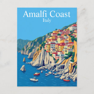 Amalfikust, Italië Reizen Mediterraan Briefkaart
