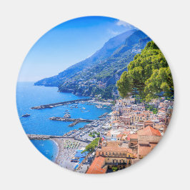 Amalfikust, Italië. Uitzicht van de stad Amalfi. Magneet