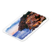 Amalfikust Italië Waterverf Kust Positano Magneet (Linkerzijde)