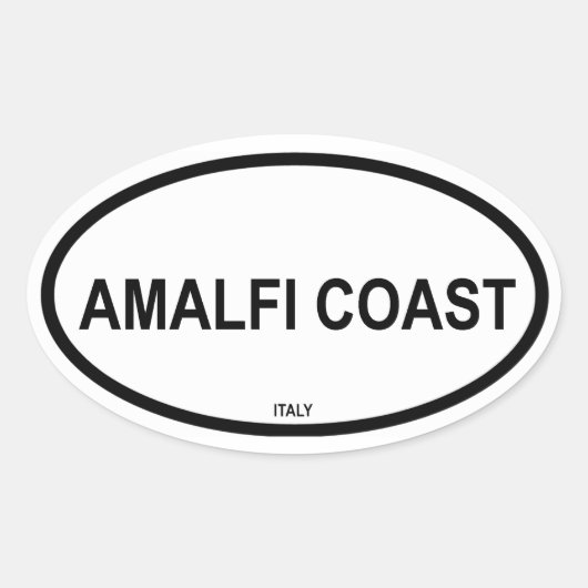 AMALFIKUST OVALE STICKER (Voorkant)