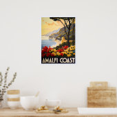 Amalfikust - Prachtige Uitzichten van de Italiaans Poster (Keuken)