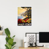 Amalfikust - Prachtige Uitzichten van de Italiaans Poster (Thuiskantoor)