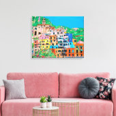 Amalfikust van Italië Traditionele digitale kunst Canvas Afdruk (Insitu (Woonkamer))