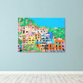 Amalfikust van Italië Traditionele digitale kunst Canvas Afdruk (Insitu (Houten vloer))