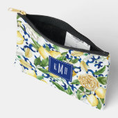 Amalfikust Waterverf citroenmonogram Etui (Open)