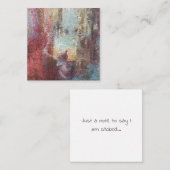 Amalgamate 2,5-inch x 2,5-inch flatpanel kaart notitiekaartje (Voorkant / Achterkant)