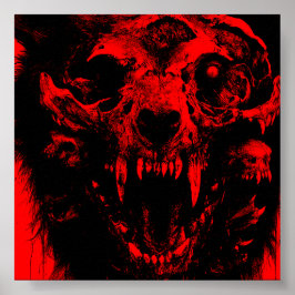 AMALGAMATIE VAN DOOD VLEES | Mat papier afdrukken Poster