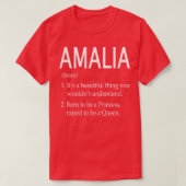 Amalia Naam Gift T-shirt (Design voorkant)