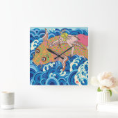 Amami is een meisje. vierkante klok (Huis)