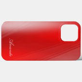 Amanda - Aangepaste naam, schaduwen van rode iPhon Case-Mate iPhone Case (Achterkant (horizontaal))