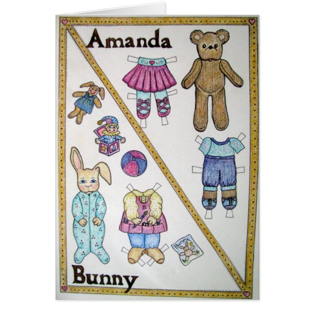 Amanda & Bunny All Occasion Card (Voorkant)