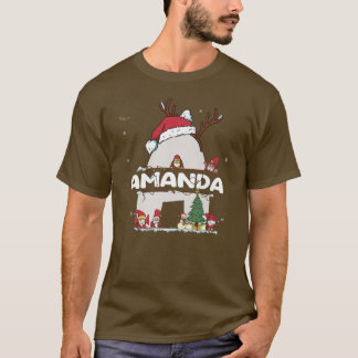 Amanda Christmasw Amanda Name for Grappig Xmas T-shirt