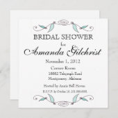 Amanda en Joseph - Square Vrijgezellenfeest Invita Kaart (Voorkant / Achterkant)