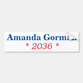 Amanda Gorman 2036 Bumpersticker (Voorkant)