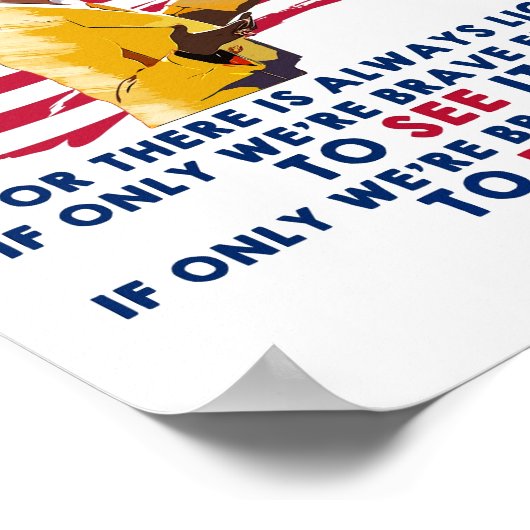 Amanda Gorman - Brave genoeg Poster (Hoek)