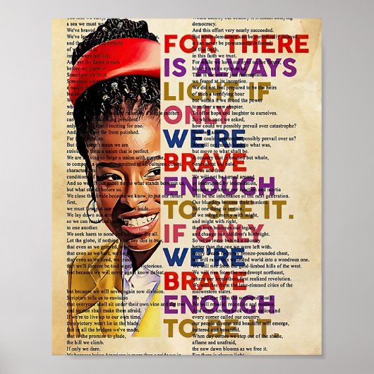 Amanda Gorman Light Poster (Voorkant)