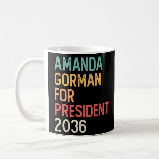 Amanda Gorman voor President 2036 Koffiemok (Links)