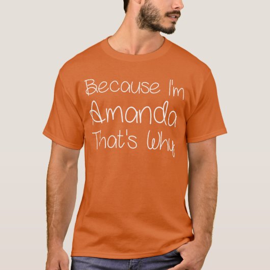 AMANDA Grappig Gepersonaliseerd Verjaardagag Vrouw T-shirt (Voorkant)
