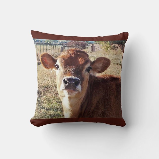 Amanda: Jersey Calf Pillow Kussen (Voorkant)