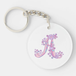 Amanda monogram A naam en betekenis keying Sleutelhanger