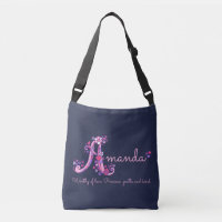 Amanda name en betekenis Een monogram zak