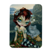 "Amanda Palmer Tarot: de dwaas" Flex Magnet Magneet (Verticaal)