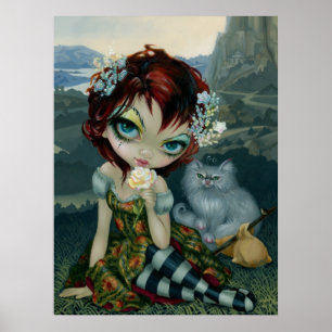 Amanda Palmer Tarot: De Fool ART PRINT-fee kat Poster