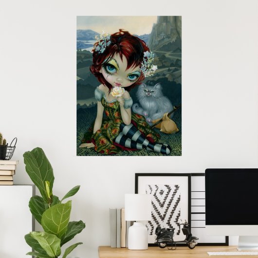 Amanda Palmer Tarot: De Fool ART PRINT-fee kat Poster (Thuiskantoor)